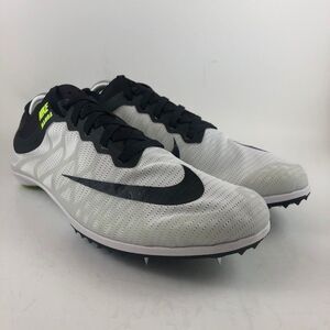 Nike Mamba 3 Distance Track & Field Spike Shoes 706617-106 White Volt Mens Sz 15